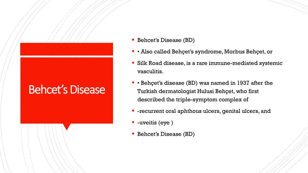 behcet s disease bd