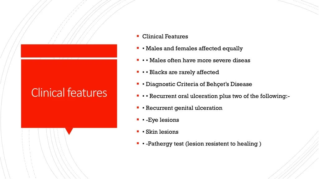 clinical features 1