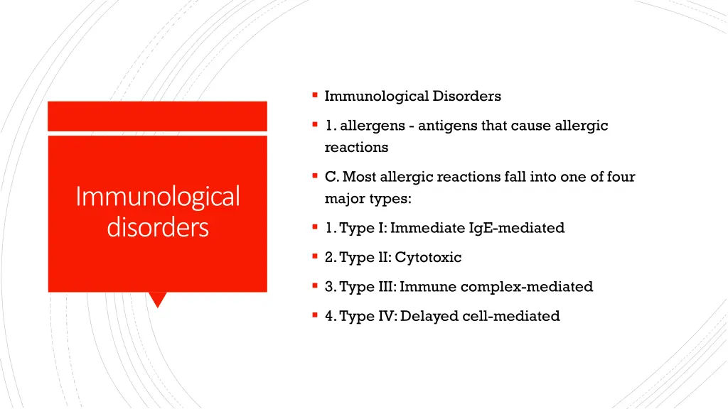 immunological disorders 1