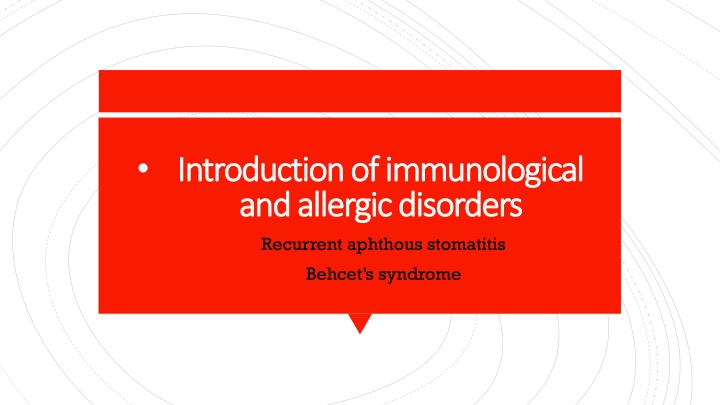 introduction of immunological introduction