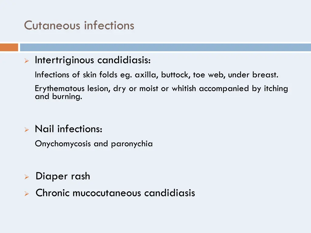 cutaneous infections