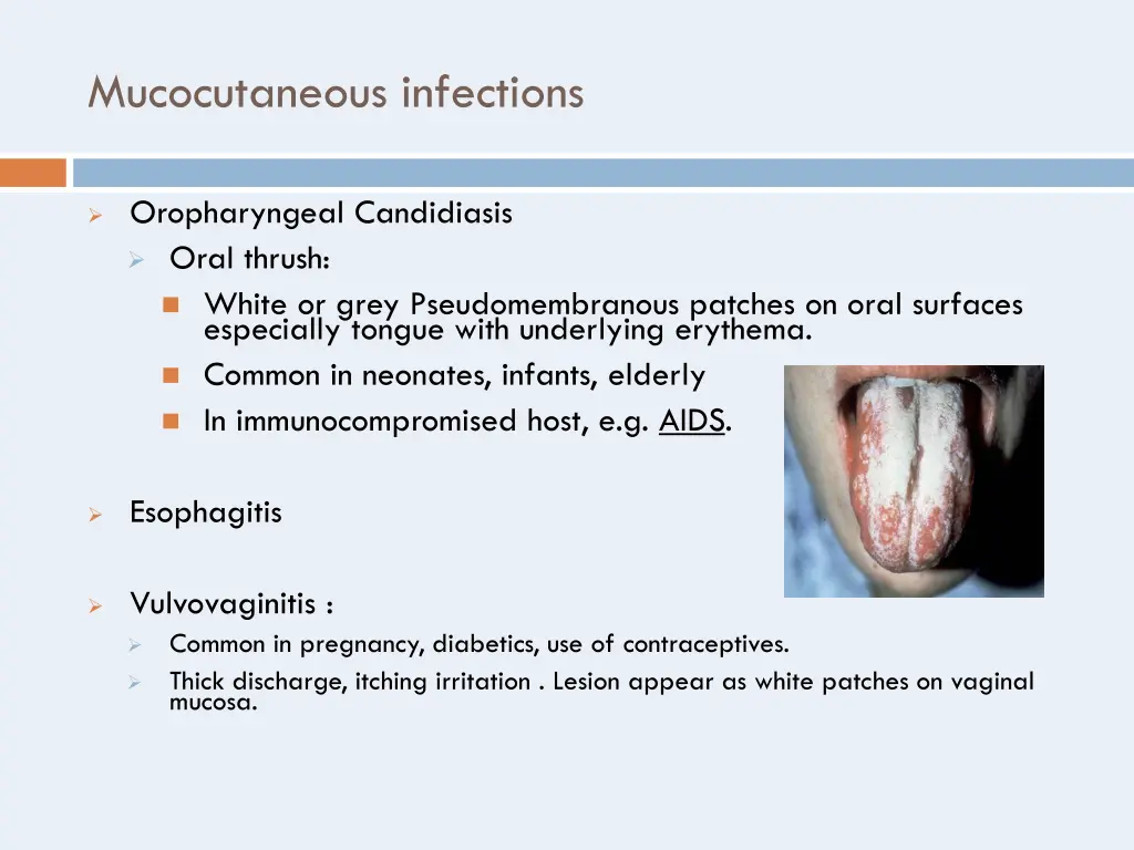 mucocutaneous infections