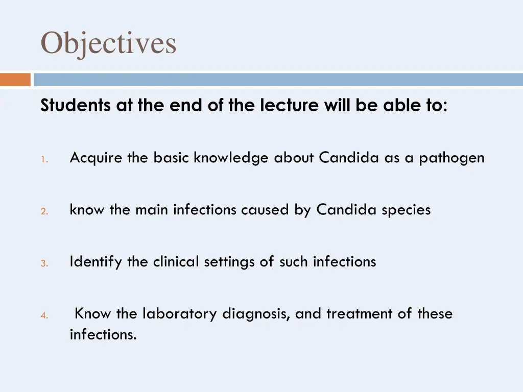 objectives
