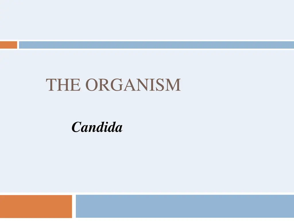 the organism