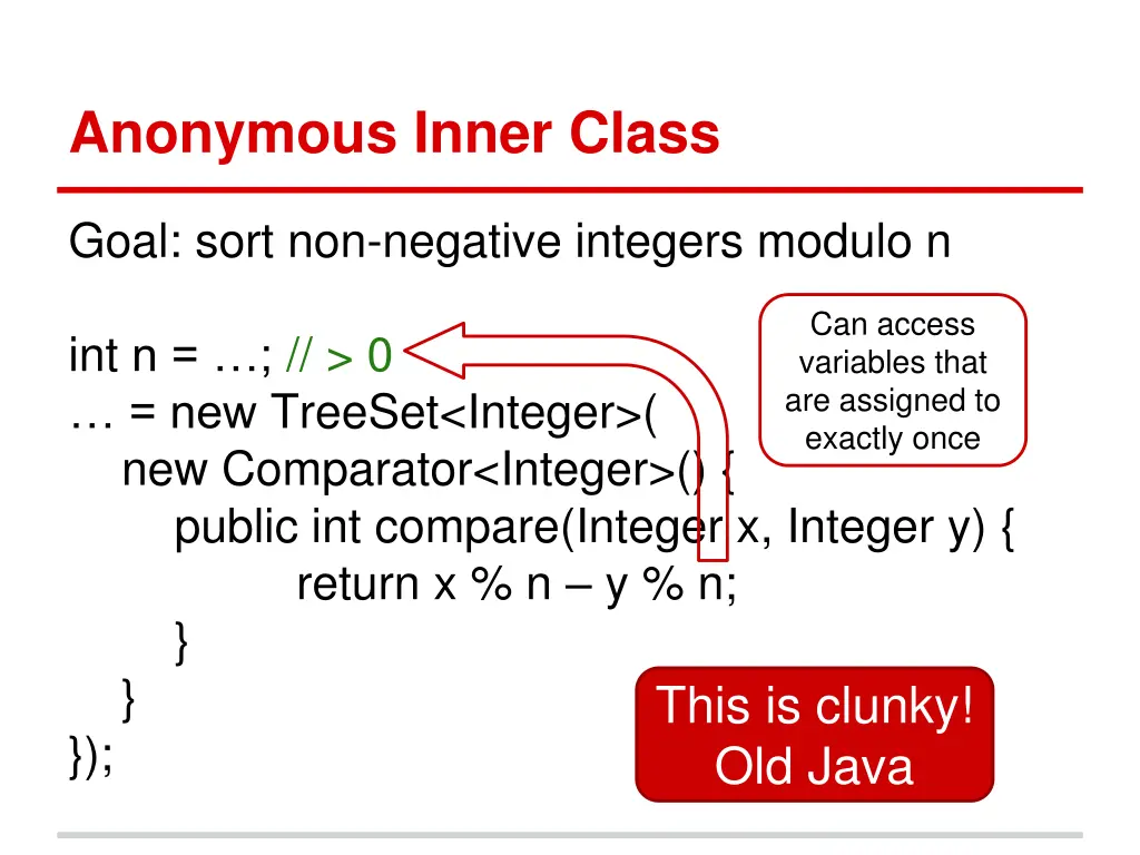 anonymous inner class