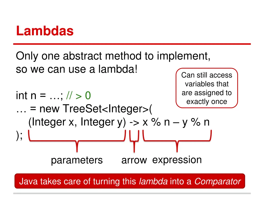 lambdas