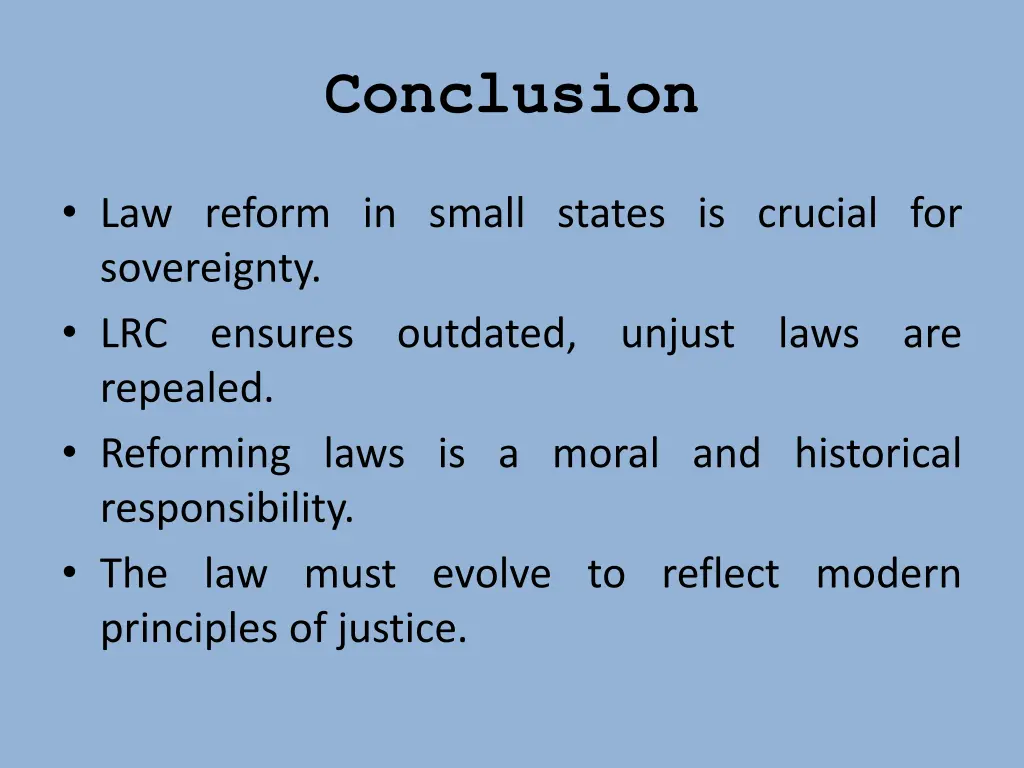 conclusion