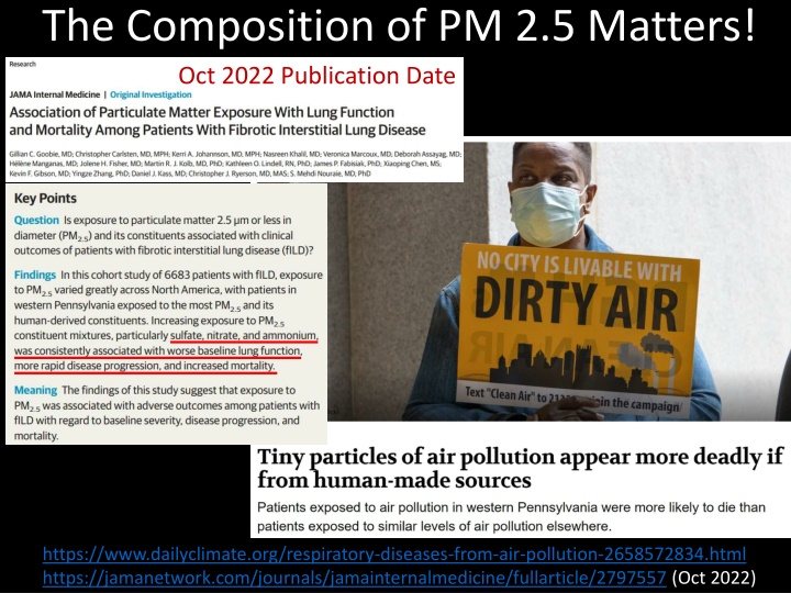 the composition of pm 2 5 matters oct 2022