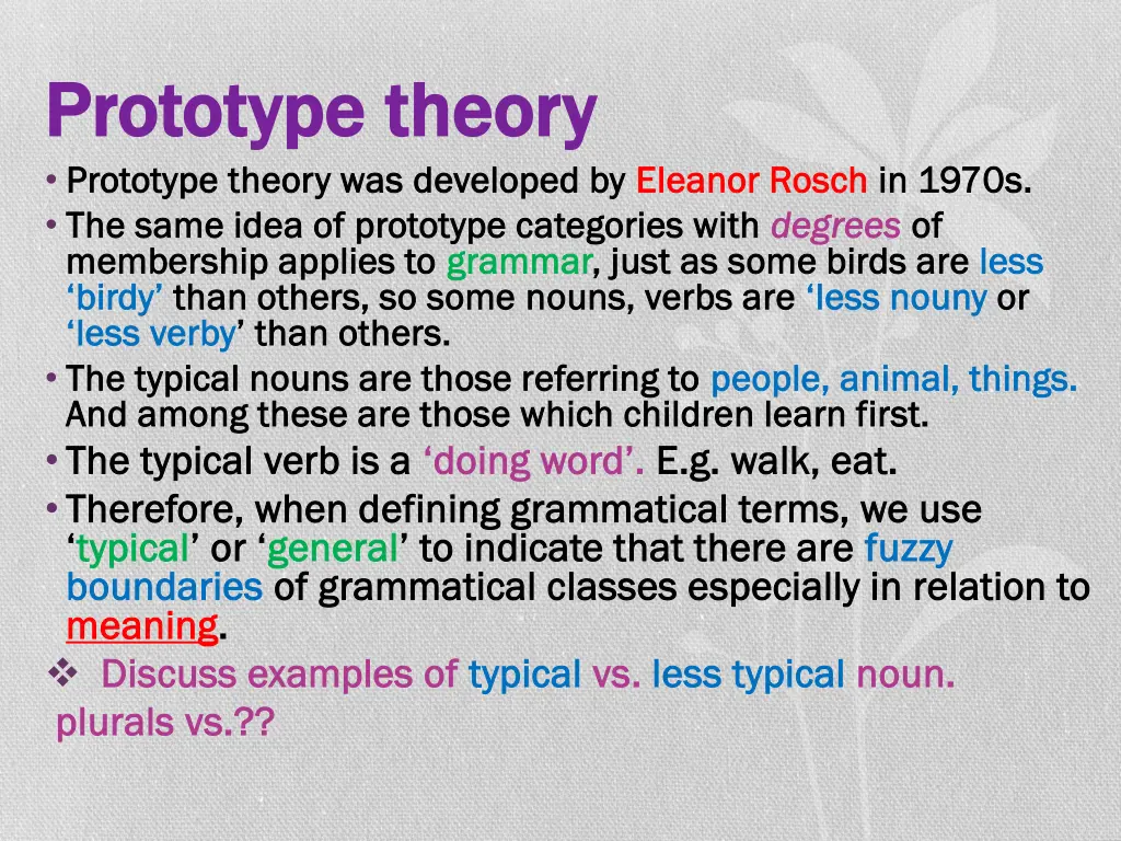 prototype theory prototype theory prototype