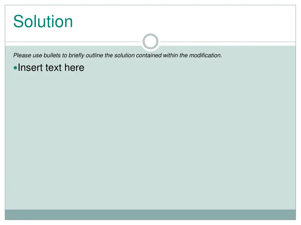 solution