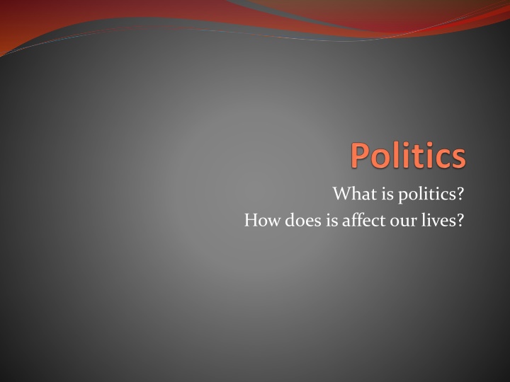 what is politics