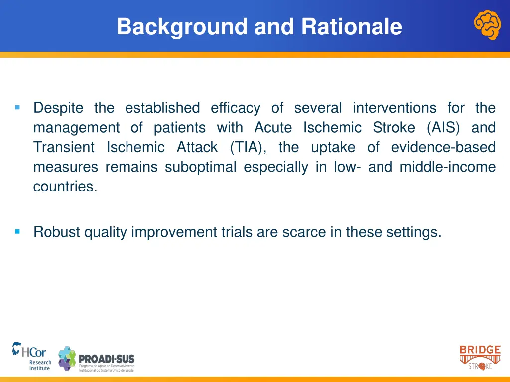 background and rationale