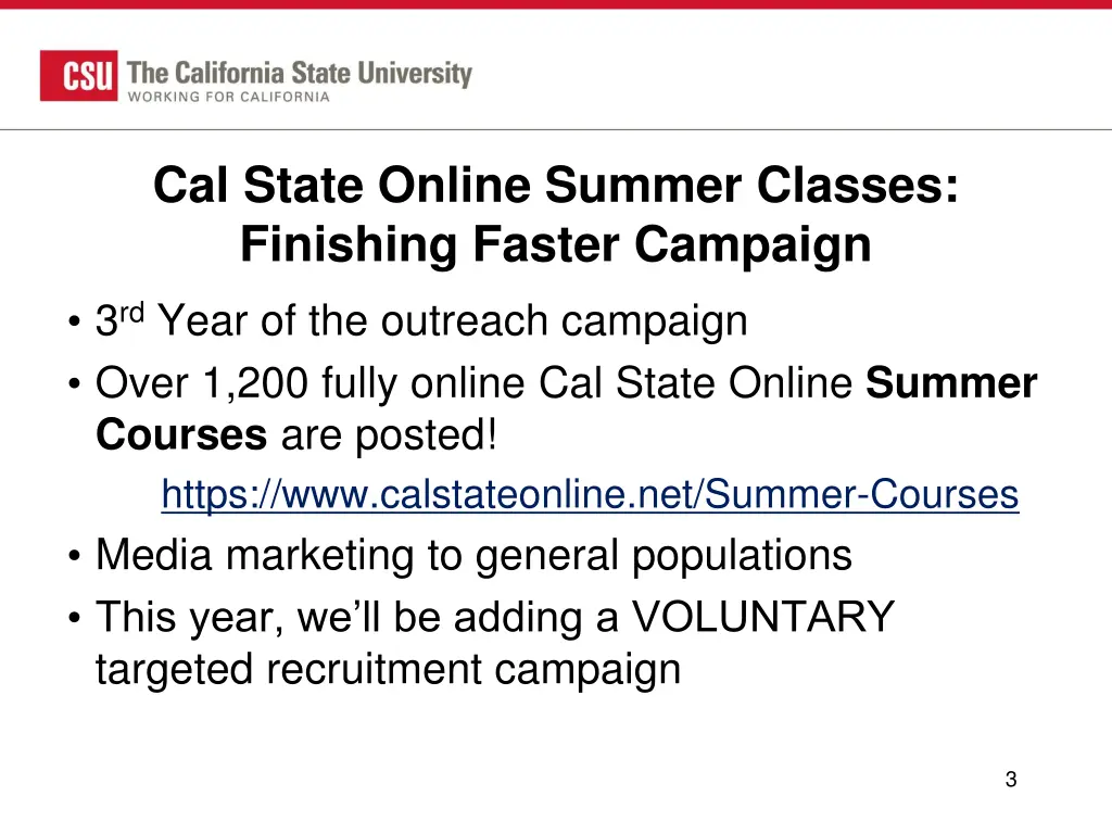 cal state online summer classes finishing faster