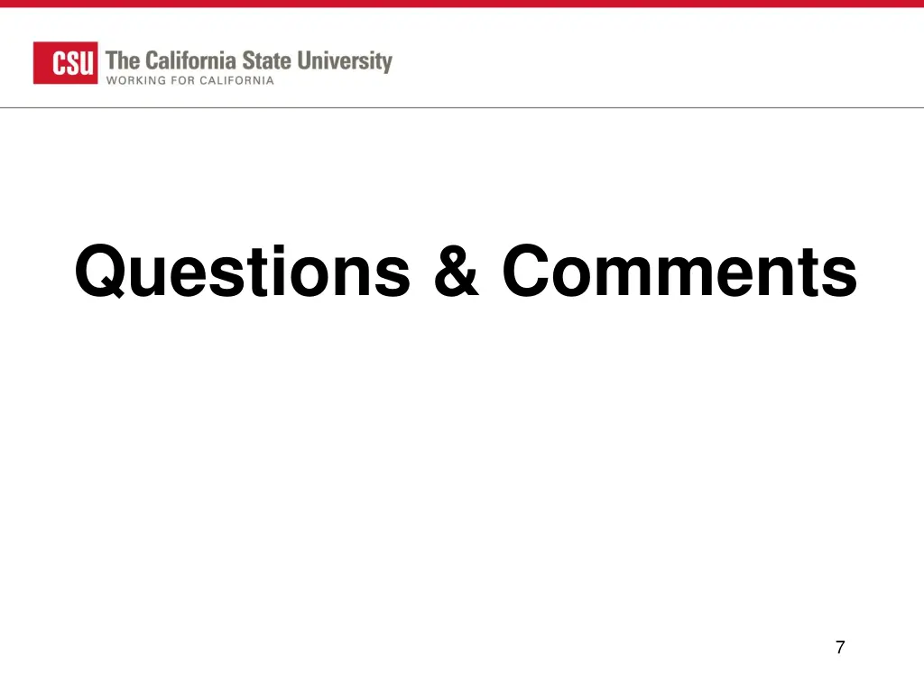 questions comments