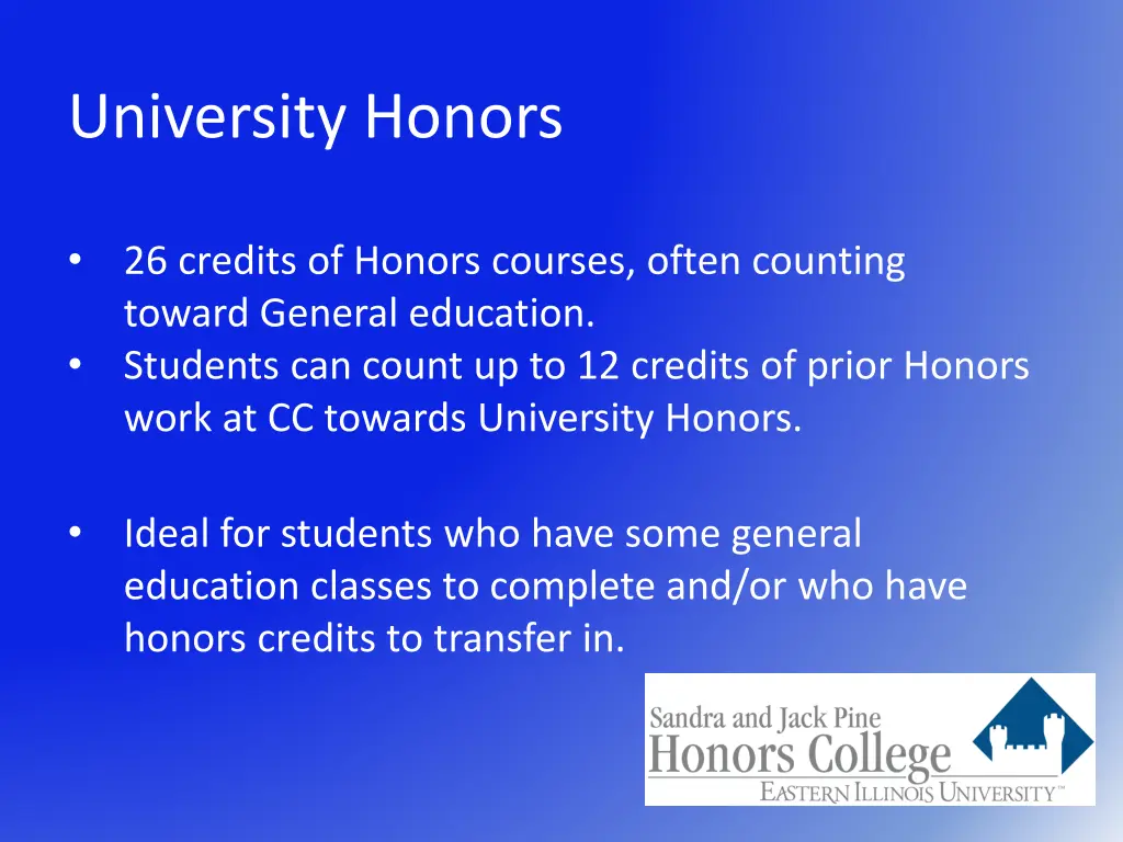 university honors