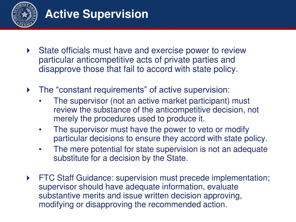 active supervision