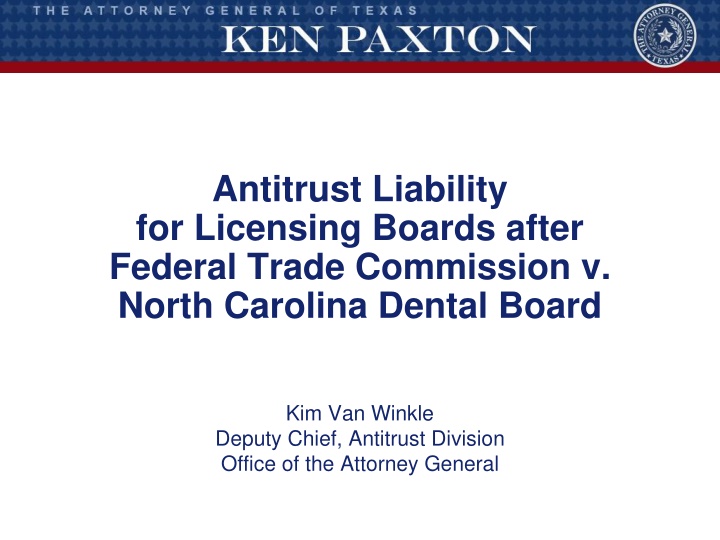 antitrust liability for licensing boards after