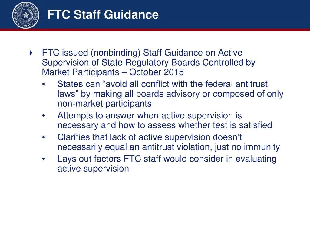 ftc staff guidance