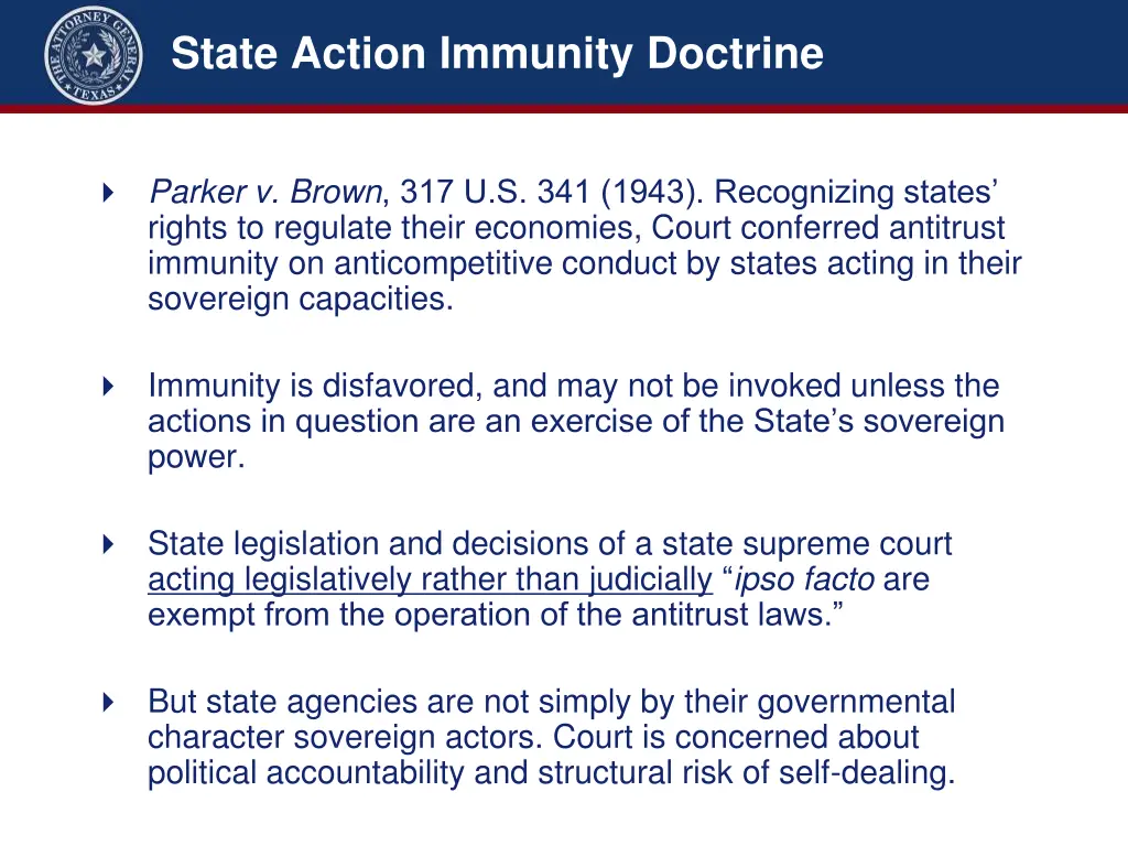 state action immunity doctrine