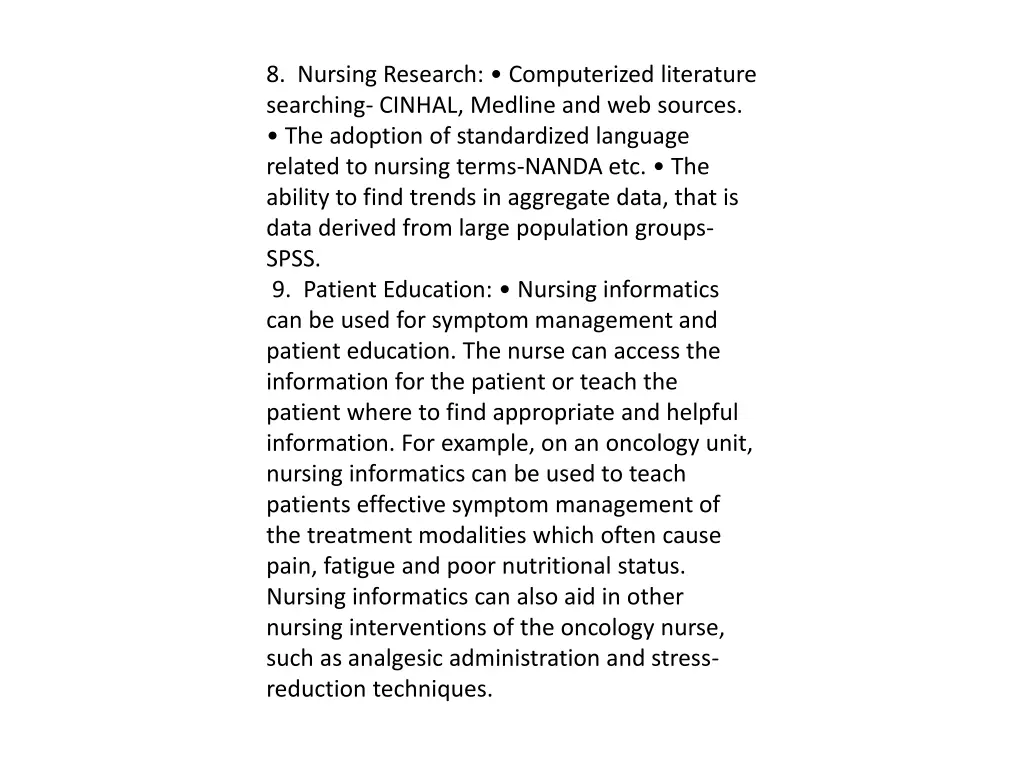 8 nursing research computerized literature