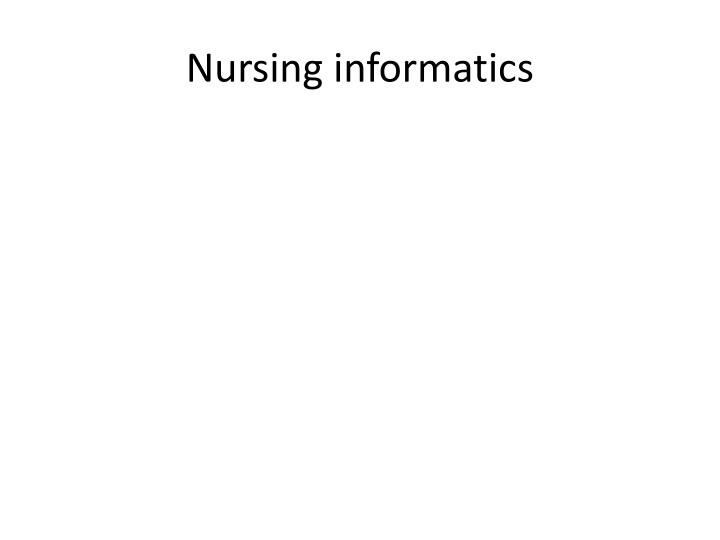 nursing informatics
