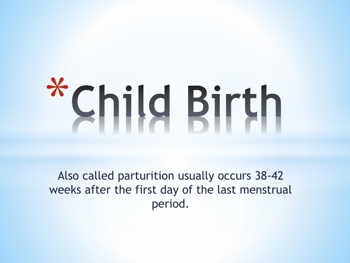 child birth