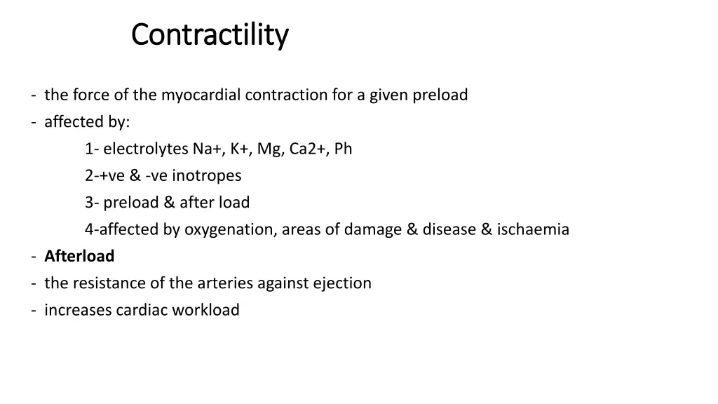 contractility contractility