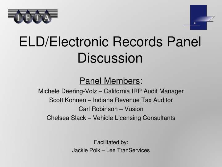 eld electronic records panel discussion