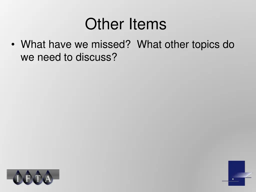 other items