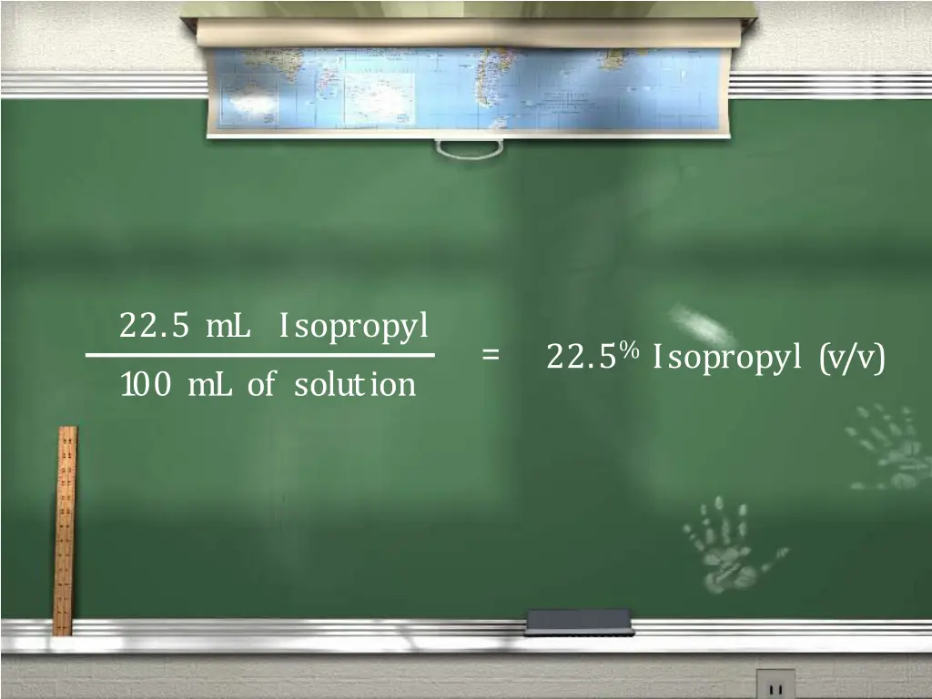 22 5 ml isopropyl 100 ml of solution
