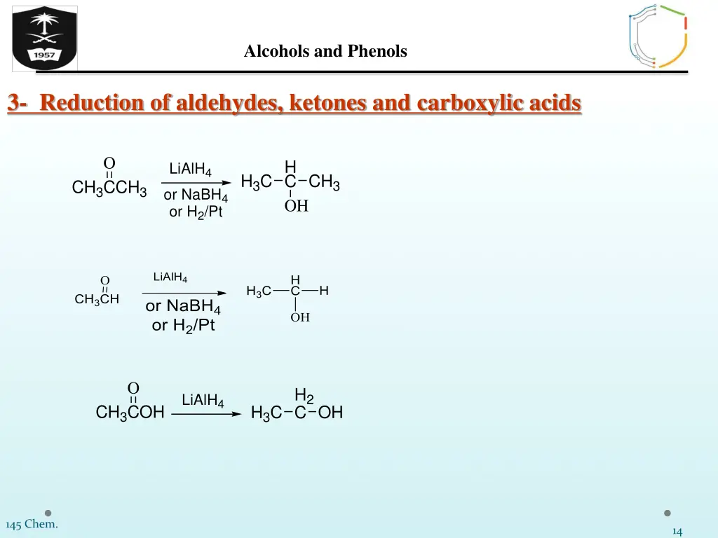alcohols and phenols 13