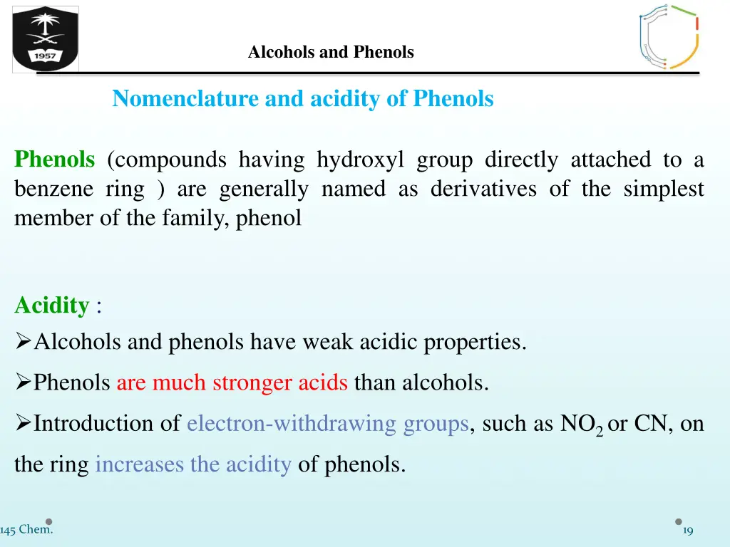 alcohols and phenols 18