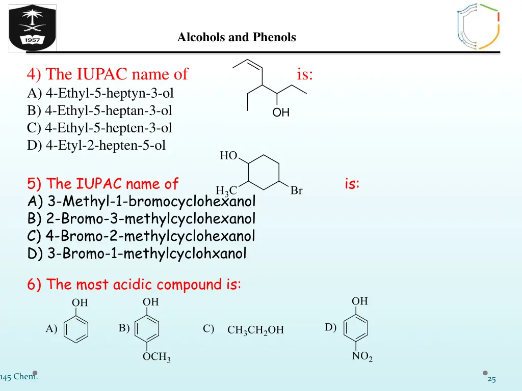 alcohols and phenols 24