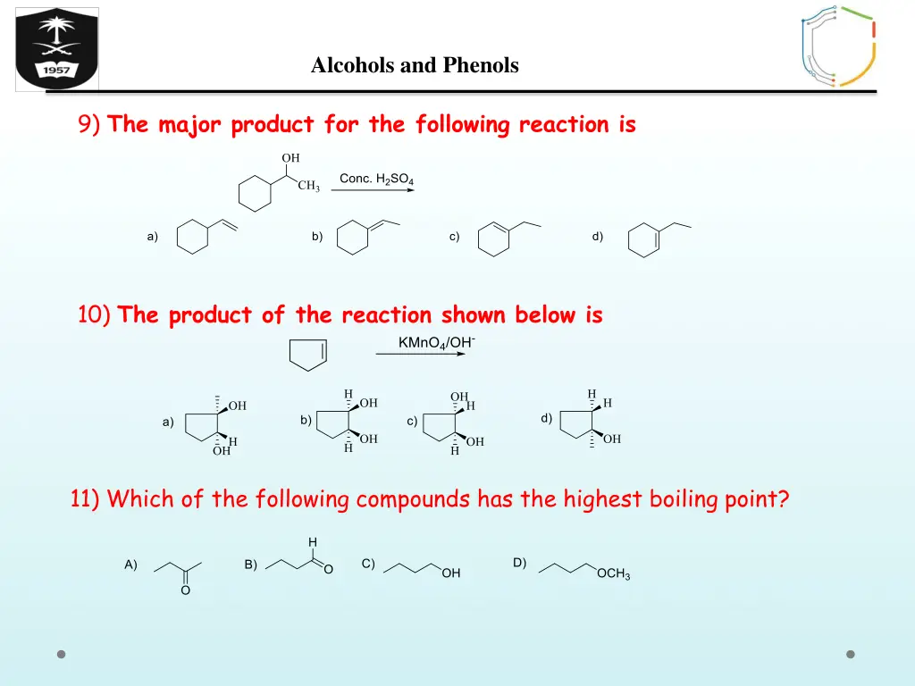 alcohols and phenols 26