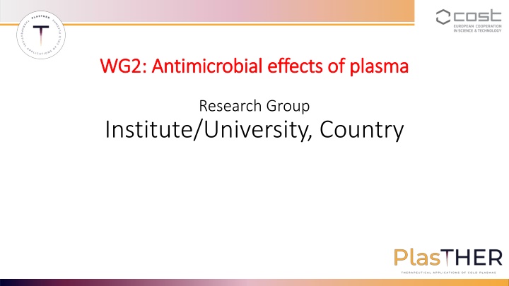 wg2 antimicrobial effects of plasma