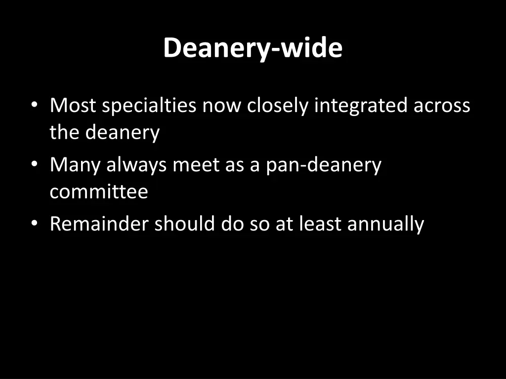 deanery wide