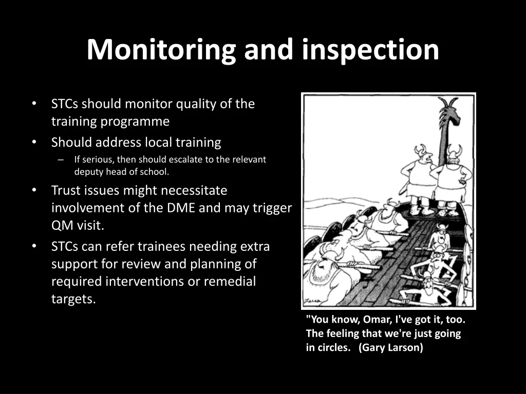 monitoring and inspection