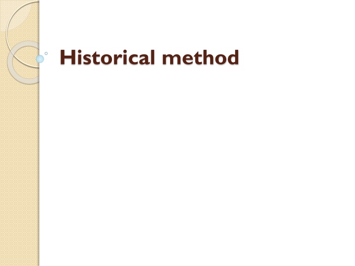 historical method