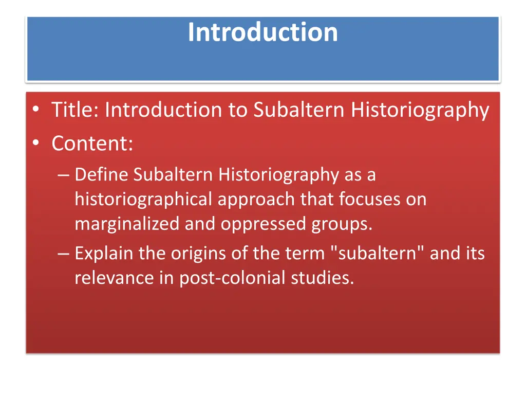 introduction