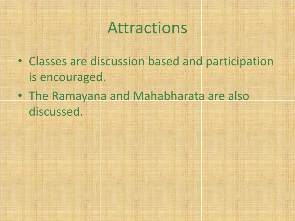 attractions