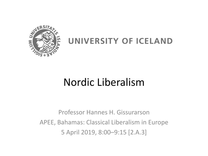nordic liberalism