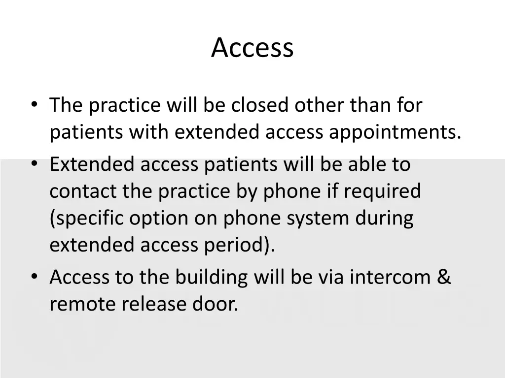 access