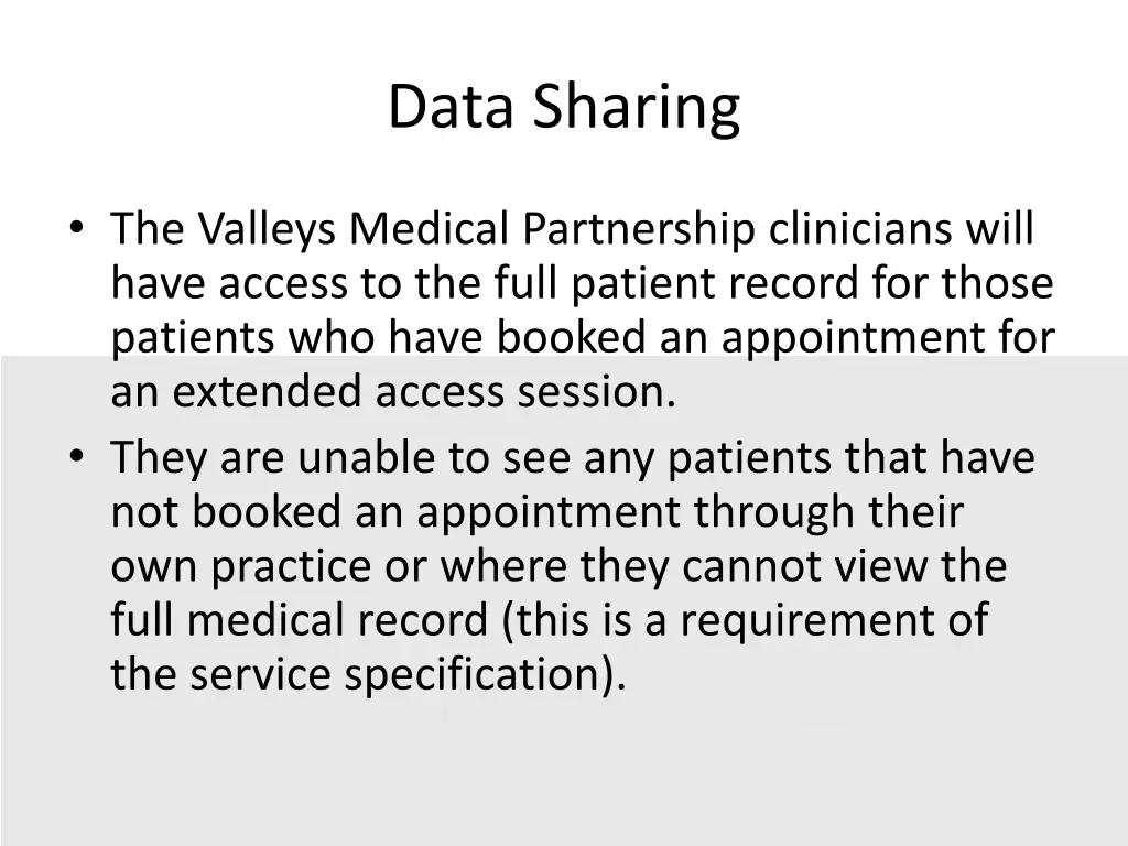 data sharing