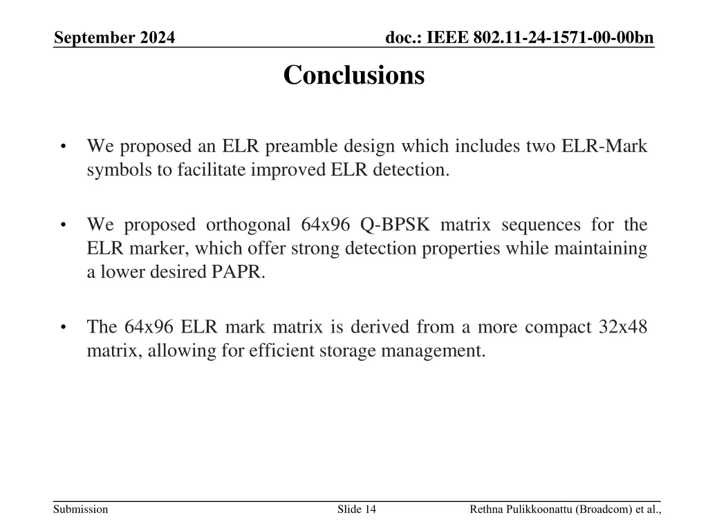doc ieee 802 11 24 1571 00 00bn conclusions