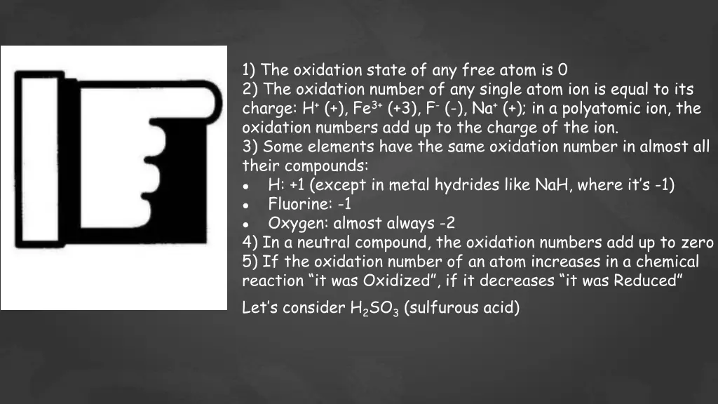 1 the oxidation state of any free atom