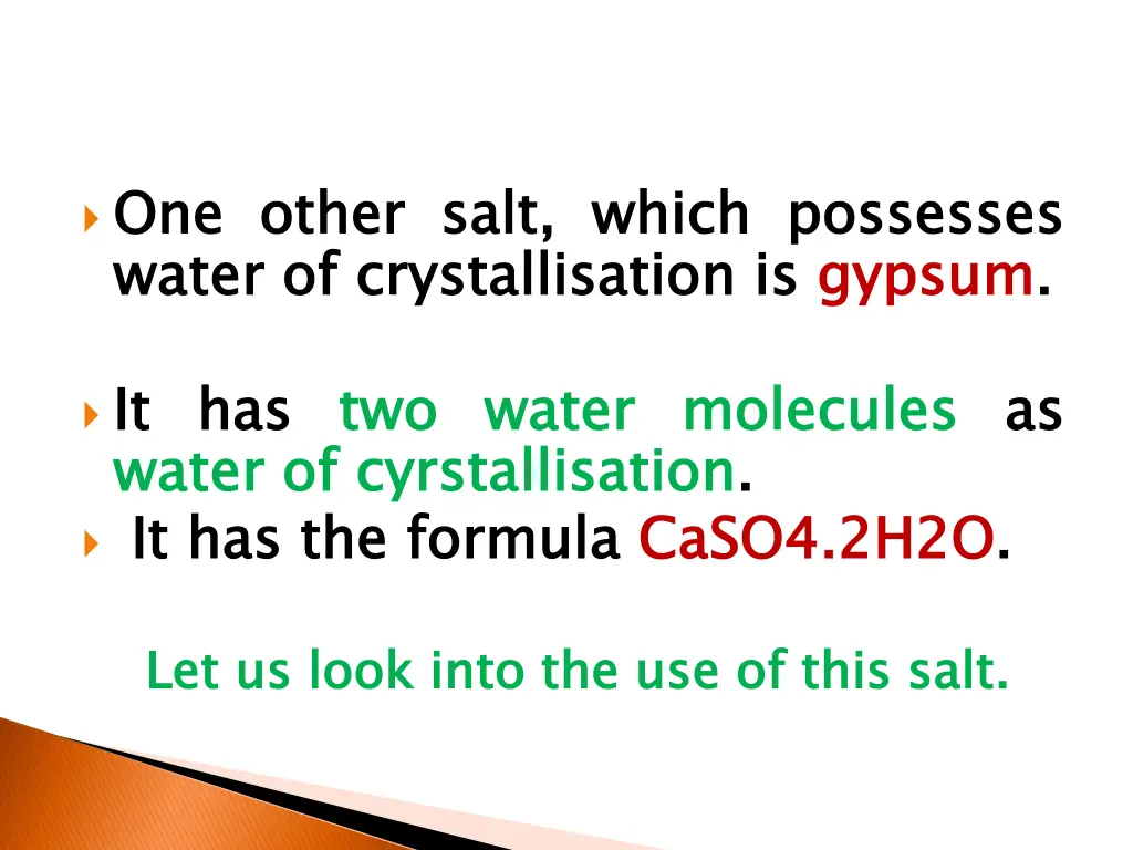 one water