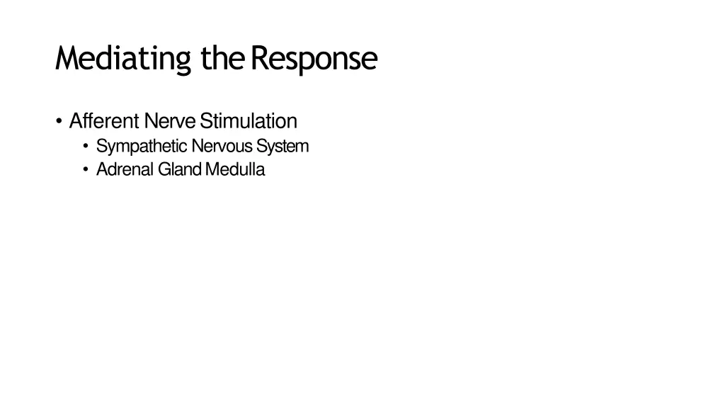 mediating theresponse 2