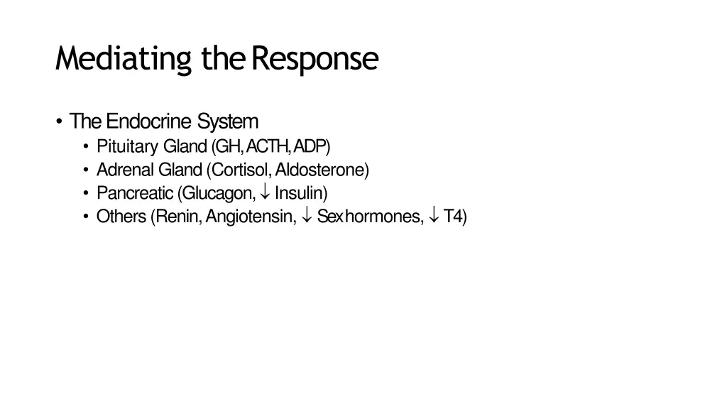 mediating theresponse 3