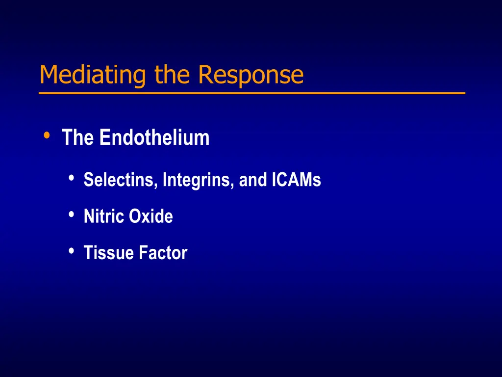 mediating the response 1
