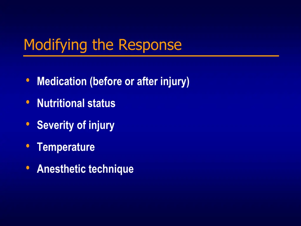 modifying the response